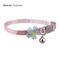 thumbnail image 7 of Walbest Dog Cat Collar, Flower Print Adjustable Breakaway Flower Collar with Bell for Pet Dogs Cats Puppy Kitten, 7 of 7