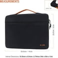 thumbnail image 2 of LSS Protective Laptop Sleeve Case with PU Leather Handle for Men/Women - Stylish & Durable Sleeve for 13”-13.5" Laptops, Cool Laptop Sleeve, Compatible with MacBook Air, Pro, Microsoft Surface & More, 2 of 5