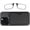 Black Case / Black Frames, variant on Slim Reading Glasses with Case that Sticks to Your Phone - Ultra-Thin Armless Pocket Readers