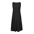 thumbnail image 4 of Gspmoly Robes Décontractées pour Femmes, Mode Femme Vacances Été Couleur Unie Sans Manches Robe de Fête Plage Robes d'Été pour Femmes Articles en Liquidation, 4 of 6