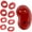 Red, variant on Jungdeepe For Samsung Galaxy Buds Live Bluetooth Headset Washable Eartips Earphone Sleeve
