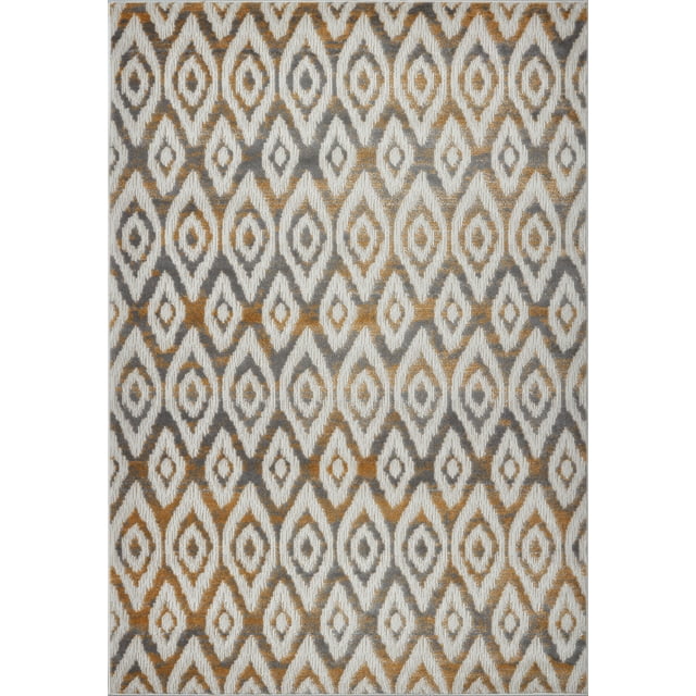 Ladole Rugs Geometric Soft Indoor Modern Area Rugs Carpet in Grey, 3x10(2'7" x 9'10, 80cm x 300cm)