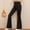 F-251Black, variant on ZHOGXU Big Kids Girls Flared Yoga Pants High Waist Solid Color Plush Stretch Comfortable Warm Leggings Athletic Workout Trousers Slim Fit Bottoms Black 6-7 Years