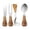 Mini Kitchen Tool 4pcs Set, variant on Sunshy Standing Butter Spreader Utensils with Wooden Handle Cheese Standing Design for Mess-Free Entertaining,Mini Butter Spreader Knife 12*2.5cm