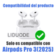 thumbnail image 2 of Funda Protectora Para AirPods Pro3 Generación (2025)case + Limpiador + Llavero  Xtellar, 2 of 3