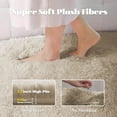 thumbnail image 2 of 6x9 Area Rug for Living Room: Fluffy Shag Soft Washable Rugs Large Fuzzy Plush Indoor Carpet for Bedroom Nursery Playroom Kids Girls Boys Room (Camel, 6'x9'), 2 of 8