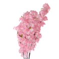thumbnail image 1 of Artificial Flower Faux Flowers Four-pronged Bright Color Realistic For Home Wedding Simulation Cherry Blossom Branch, 1 of 16