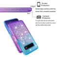 thumbnail image 4 of Mignova Galaxy S10 Plus Flash case,[Durable and Cute] Colorful Quicksand Series Bling Diamond Flowing Liquid Floating Shockproof Cover case for Galaxy S10 Plus 6.4 inch case(Gradient Purple/Green), 4 of 7