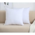 thumbnail image 1 of Juego De 2 Decorativos Hechos A Mano Sólidos 100% Fundas de almohada de lona de algodón/fundas de cojín, 11 colores disponibles - (2 piezas de 18 x 18, blanco), 1 of 4