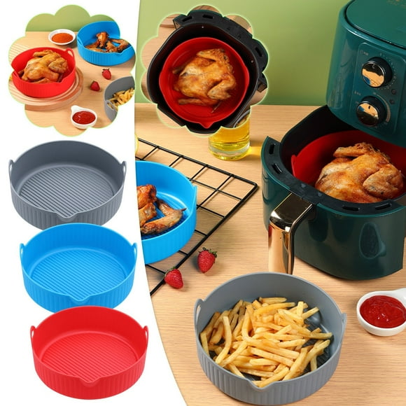 Fiudx Revestimiento Reutilizable para Cesta de Freidora, de Silicona Antiadherente, Apto para Freidoras de 5 Cuartos y Más Grandes, Resistente Al Calor Hasta 232 °C, Fácil de Limpiar, Perfecto para F