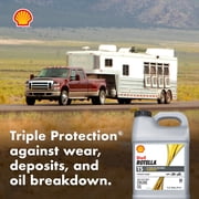 Shell Rotella T5 Synthetic Blend 15W-40 Diesel Engine Oil, 2.5 Gallon