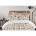 thumbnail image 5 of Ambesonne Spring Season Down Alternative Quilt Comforter, Birds Perching Sakura, Full, Petrol Blue Pale Rose, 5 of 5