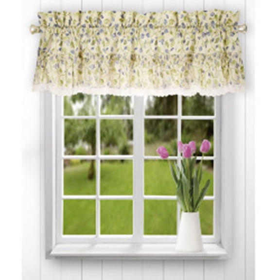 Ellis Curtain Clarice Ruffled 52'' Curtain Valance