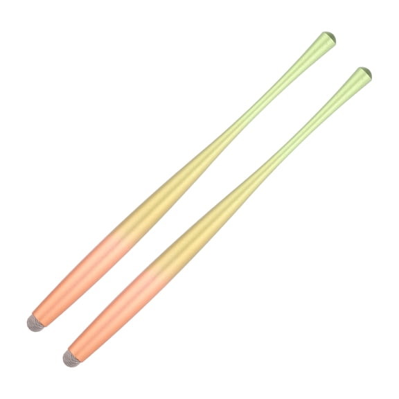 Uxcell 2Pcs Slim Waist Stylus Pens for Touch Screen Tablets Laptop, Rose Gold/Green