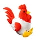 thumbnail image 1 of Juguete de peluche de pollo, muñecos de peluche para decoración del hogar, adorno de muñeco de pollo suave para Rojo y blanco, 1 of 9