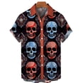 thumbnail image 5 of 3D Printed Skull Hawaiian Floral Casual Shirts For Men Halloween Summer Short Sleeved Oversize Social 5XL Gift Imported Clothing, 5 of 6