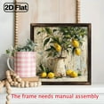 thumbnail image 6 of 2D Flat 1pc Boho Style Wooden Lemon Still Art Framed Wooden Sign, Vintage-Inspired Wall Hanging Decorative Plaque, Multipurpose Landscape Theme Home Office Decor, 8x8 Inch, with No Electricit, 6 of 9