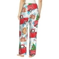 thumbnail image 3 of Fotbe Watercolor Red Truck And Fir Tree Women's Pajama Pants,Sleepwear Pants,Pj Bottoms Drawstring And Pockets-Large, 3 of 9