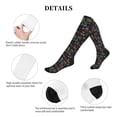 thumbnail image 5 of Lsque Basketball Pattern Sport Compression Socks for Men & Women 15-20 mmHg Knee High Nurse Pregnant Running Medical and Travel Athletic, 5 of 6
