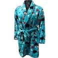 thumbnail image 2 of Betty Boop Womens Betty Boop Turquoise Super Soft Plush Robe (Medium), 2 of 2