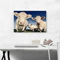 thumbnail image 2 of ARTCANVAS Cows Polka Dots Painting Home decor Canvas Art Print - Size: 26" x 18" (1.50" Deep), 2 of 9