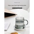 thumbnail image 3 of 1pc Usb Powered Mini 55 Degree Constant Temperature Cup Warmer, Suitable For Most Cups, Convenient And Compact For Home Or Office Desktop, 3 of 4