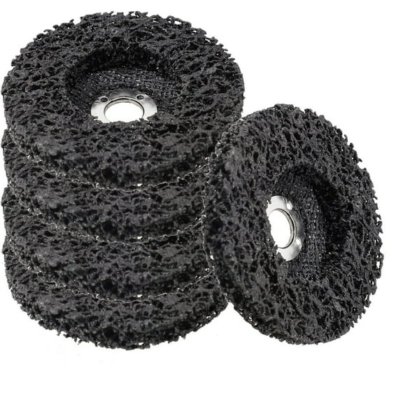 100Mm Grind Disc Abrasive Wheel Paint Rust Remover Poly Strip Disc For Angle Grinder Clean Polish Metal Blue Smile Home