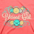 thumbnail image 4 of Blessed Girl Womens T-Shirt Hanging By A Thread, 4 of 6