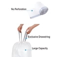 thumbnail image 4 of Code J (50 Count) 10-10.5 Gallon Heavy Duty Drawstring Plastic Trash Bags Compatible with Code J | 1.2 Mil | White | 10-10.5 Gallon/38-40 Liter, 4 of 4