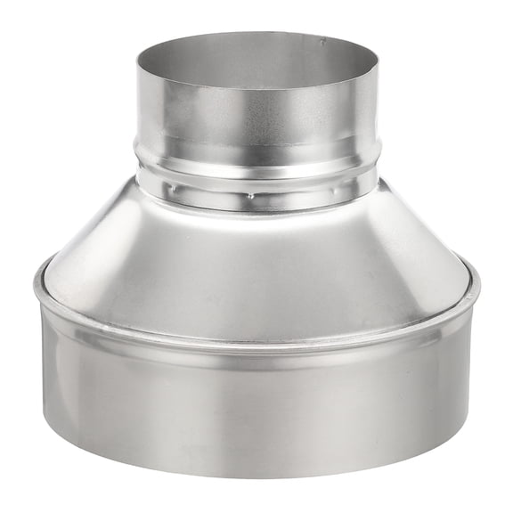 Uxcell Duct Reducer (7" to 4") - 304 Stainless Steel Air Ducting Reducer Increaser Metal HAVC Duct Adapter Stove Pipe Fitting Connector for Exhaust Fan/Blower/AC/Ventilation Systems