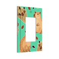 thumbnail image 2 of ZICANCN Outlet Covers Wall Plate, Autumn Leaves Forest Capybara Light Switch Cover Decorative, Duplex Toggle Combo 1-Gang, 2 of 9
