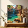 thumbnail image 6 of Stunning Waterfall Canvas Print/Wall Art， Suitable for Living Room， Bedroom， Bathroom， Office， and Hotel Decoration., 6 of 8