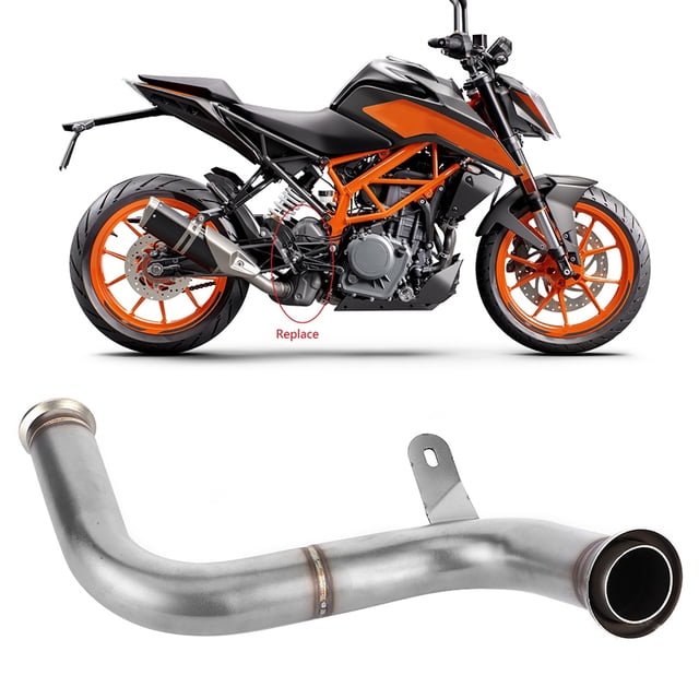 Convertidor Catalítico De Tubo Medio Eliminado Decat Escape Midpipe Motocicleta Modificación De Modificación Para 125 250 390 RC390 2017+