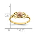 thumbnail image 4 of 14K Two-Tone Gold Ring Band Themed Polished, Size 8, 4 of 5