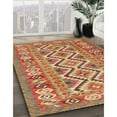 thumbnail image 3 of Ahgly Company Machine Washable Indoor Rectangle Contemporary Metallic Gold Area Rugs, 7' x 10', 3 of 7