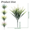 thumbnail image 3 of Artificial Plants Outdoor,Fake Flowers, UV Resistant Fake Lavender & Monkey Grass,Realistic Plastic Faux Plants for Balcony, Patio, Porch Greenery Decor, Planter Filler,1 Bundle Blue, 3 of 9