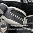 thumbnail image 4 of 2026 for Mazda CX-5 Car Seat Cover, Wear-Resistant Faux Leather 5 Piece Full Set Scratch & Wear Resistant Suitable for All Seasons, Gray and Black Car Seat Covers, Airbag-Compatible, 4 of 9