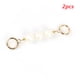 thumbnail image 4 of Cinturón de perlas Accesorios colgantes Slima Sliver Gold imitación Perla Teléfono Correa Correas Universales Regalos de cumpleaños para mujeres Oro 2 piezas Advancent AP004771-02, 4 of 7