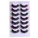 thumbnail image 1 of 7 pares de pestañas de colores, pestañas de maquillaje, pestañas con color, pestañas arcoíris para extensiones de pestañas de maquillaje., 1 of 5
