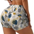 thumbnail image 2 of Fotbe Hawaiian Style Seamless Shorts, Womens Workout Shorts High Waist Stretch Booty Short for Gym/Yoga/Running/Biking-X-Large, 2 of 9