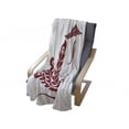 thumbnail image 4 of Phoenix Soft Flannel Fleece Blanket, Traditional Chinese Magic Bird with Majestic Wings and Peacock Feather Style Boho, Cozy Plush for Indoor and Outdoor Use, 50" x 60", Ruby White, by Ambesonne, 4 of 6