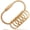 Gold M, variant on Keychains Keyring Stocking Stuffers for Men and Women Key Chain Ring Clip Holder Organizer for Home Car Keys Key Christmas