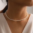thumbnail image 3 of New Simple Imitation Freshwater Pearl Chain Necklaces For Women Wedding Love Gifts Necklace Fashion Glamour Jewelry Gifts, 3 of 5