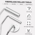 thumbnail image 7 of Fiberglass Roller,Kit Mold Resin Roller Tools Kit 3pcs Roller Tools Roller Kit Bubble Paddle Tool Paddle Tool Paint Resin Resin Tub Kit Bubble Paddle Tools Kit Bubble Tool Paint Roller Black, 7 of 7