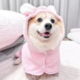 thumbnail image 4 of Bunny Ear Dog Drying Towel - Super Absorbent Microfiber Pet Bathrobe with Hood for Small/Medium/Large Dogs & Cats - Fast Drying After Bath, Pool or Beach, 4 of 5
