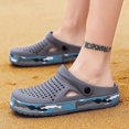 thumbnail image 5 of XIHAHA Zapatillas de verano para hombre, chanclas de playa transpirables con agujeros, Sandalias planas sin cordones informales Unisex, Zapatos para hombre talla 45, 5 of 5