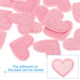 thumbnail image 3 of Heart Shaped Iron-on Patches, Sew Embroidered Patches Appliques Embellishments for Clothing, Light Pink 16Pcs, 3 of 6