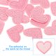 thumbnail image 3 of Parche de Hierro en Forma de Corazón Uxcell, Parches Bordados, Apliques, Embellecedores para Ropa Rosa Claro 16 Pcs, 3 of 7