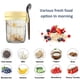 thumbnail image 4 of Copa De Avena Overnight Oats Cup Glass Sealed Mason Jar Vasos de ensalada con cuchara (Amarillo 350ml) Likrtyny Libre de BPA, 4 of 7