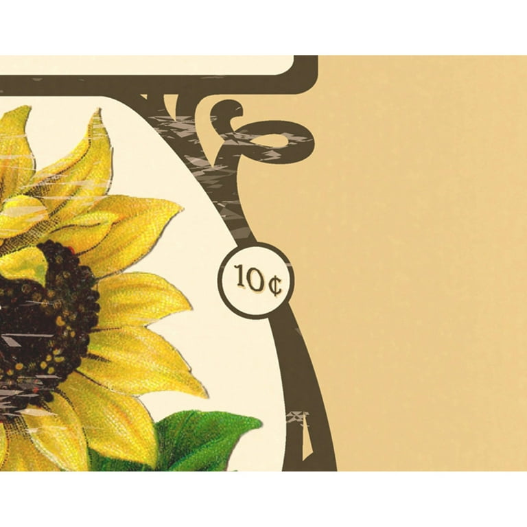 Autumn Sunflower and Bumble Bee Kitchen Towel